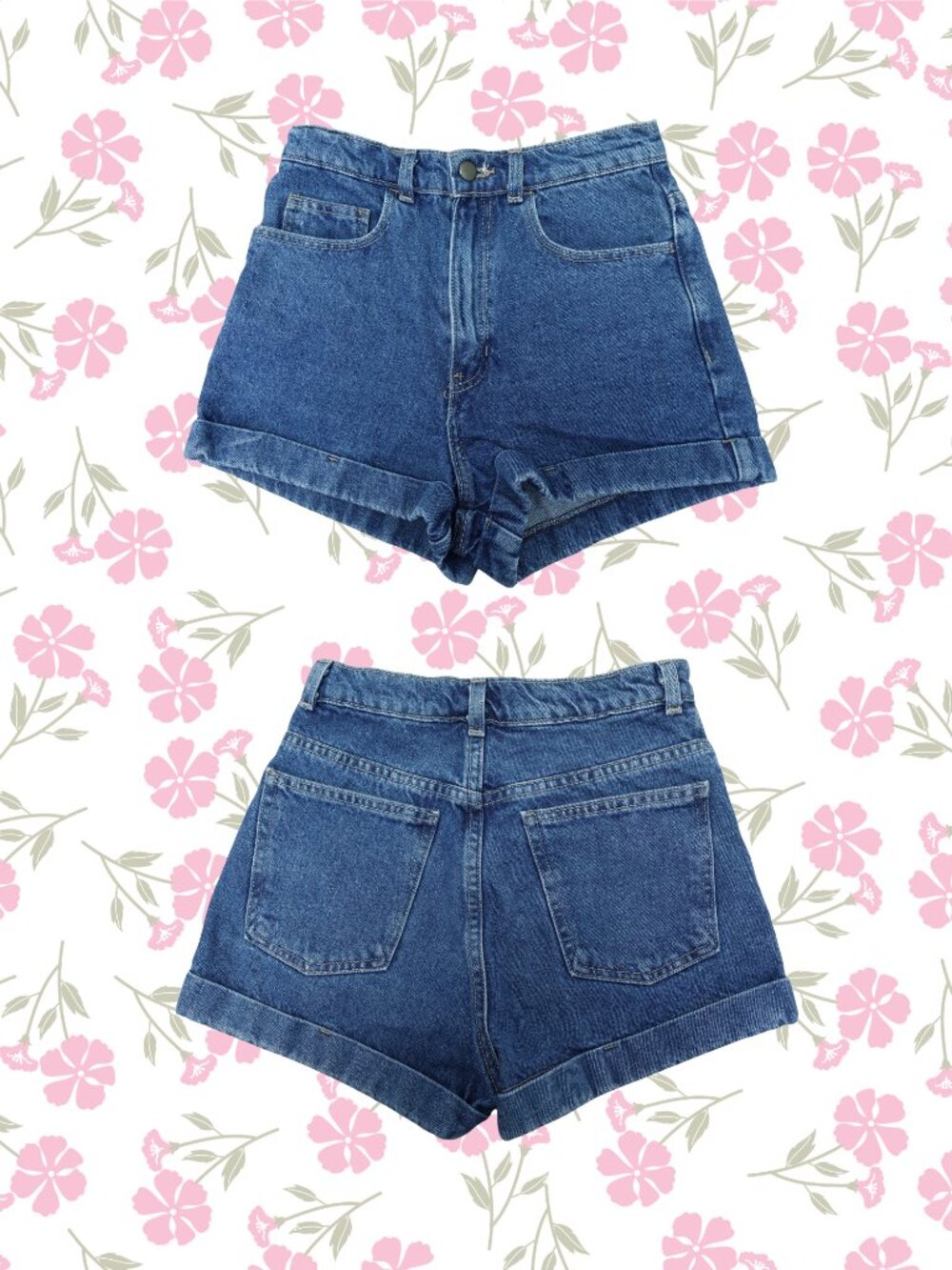 Vintage American Apparel 70s-80s Style Ultra-High Rise Denim Shorts Size US 26